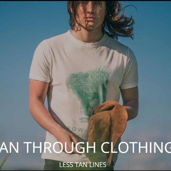 POW WOW Tribe Tan Through T-Shirt Green Logo - Picture 3 of 5